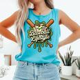Women's Baseball Life Style 101 Apparel Youth Drip Baseball Boys Kid Comfort Colors Tank Top Light Green