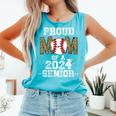 Womens Proud Mom Of a 2024 Senior Class Of 2024 Baseball Mom Comfort Colors Tank Top Light Green Womens Proud Mom Of a 2024 Senior Class Of 2024 Baseball Mom Comfort Colors Tank Top Light Green