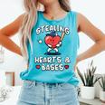 Women's Valentines Day Baseball Stealing Hearts Bases Boys Kids Men Comfort Colors Tank Top Light Green Women's Valentines Day Baseball Stealing Hearts Bases Boys Kids Men Comfort Colors Tank Top Light Green