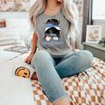 Argentina Baseball Mom Messy Bun Comfort Colors Tank Top Butter