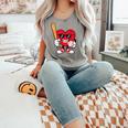 Heart Playing Baseball Valentines Day Comfort Colors Tank Top Butter