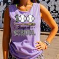100 Days Of School Baseball Camo Boys School Teacher Comfort Colors Tank Top Lagoon