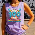 100 Days Of School Baseball Drip Boys 100th Day Of School Comfort Colors Tank Top Lagoon