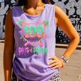 100 Days Of School Baseball Ice Cream Drip 100th Day Player Comfort Colors Tank Top Lagoon