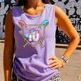 10th Birthday Baseball Bat Ice-Cream Drip 10yrs Old Boys Comfort Colors Tank Top Lagoon