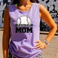 American Flag Patriotic Game Day Baseball Mom Comfort Colors Tank Top Lagoon