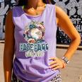 Artsy Baseball Mom Flowers Unique Game Day Ball Distressed Comfort Colors Tank Top Lagoon