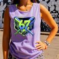 Awesome 67 Baseball Drip Effect Baseball 6-7 Meme Graphic Premium Tri-Blend Comfort Colors Tank Top Lagoon