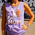 Ball Mom Heart Basketball Baseball Mom Premium Comfort Colors Tank Top Lagoon