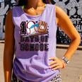 Baseball 100 Days Of School Happy 100th Day Teachers Kids Comfort Colors Tank Top Lagoon