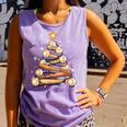 Baseball Christmas Tree Light Xmas Baseball Comfort Colors Tank Top Lagoon