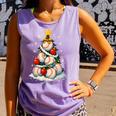 Baseball Christmas Tree Lights Santa Sport Player Lover Xmas Comfort Colors Tank Top Lagoon
