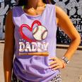 Baseball Daddy Baseball Heart Family Matching Comfort Colors Tank Top Lagoon