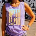 Baseball Drip Boys Dripping Ice Cream Baseball American Flag Comfort Colors Tank Top Lagoon