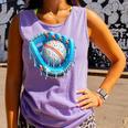 Baseball Drip Ice Cream Glove With Sprinkles Ball Boys Youth Comfort Colors Tank Top Lagoon