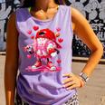 Baseball Drip Valentine Sports Vday Ice Cream Drip Heart Comfort Colors Tank Top Lagoon