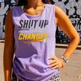 Baseball Fan Shut Up I'm Doing Game Changer Premium Tri-Blend Comfort Colors Tank Top Lagoon