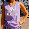 Baseball Grammie Sport Baseball Player Comfort Colors Tank Top Lagoon