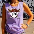 Baseball Heart Pirate Hat Crossed Swords Men Boys Kids Youth Premium Tri-Blend Comfort Colors Tank Top Lagoon
