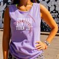 Baseball Hit Hard Run Fast Turn Left Men Boys Kid Teen Youth Premium Tri-Blend Comfort Colors Tank Top Lagoon