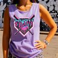 Baseball Ice Cream Drip Pitcher Filthy Comfort Colors Tank Top Lagoon