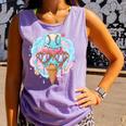 Baseball Ice Cream Heart Sunglasses Youth Boys Valentine Comfort Colors Tank Top Lagoon