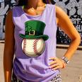 Baseball Leprechaun Hat Saint Patrick Retro Comfort Colors Tank Top Lagoon