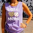 Baseball Mama For Baseball Mom Leopard Game Day Comfort Colors Tank Top Lagoon
