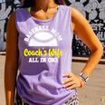 Baseball Mom Coach's Wife All In One Sports Player Coach Comfort Colors Tank Top Lagoon