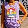 Baseball Mom I Created A Monster He Calls Me Mom Comfort Colors Tank Top Lagoon