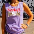 Baseball Mom Leopard Print Cute Mother's Day Sport Lover Comfort Colors Tank Top Lagoon Baseball Mom Leopard Print Cute Mother's Day Sport Lover Comfort Colors Tank Top Lagoon