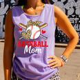 Baseball Mom Leopard Heart Mother's Day Girls Comfort Colors Tank Top Lagoon Baseball Mom Leopard Heart Mother's Day Girls Comfort Colors Tank Top Lagoon