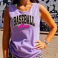 Baseball Mom Leopard Baseball Mama Life Girls Women Baller Comfort Colors Tank Top Lagoon