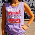Baseball Mom Sport Mommy Baseball Mama Mother's Day Comfort Colors Tank Top Lagoon