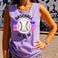 Baseball Mom Sports Mom Proud Baseball Mom Comfort Colors Tank Top Lagoon