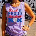 Baseball Mom Tee Loud & Proud Baseball Mom Comfort Colors Tank Top Lagoon