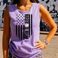 Baseball Mom USA Flag Baseball Mama Day Vibes Mama Comfort Colors Tank Top Lagoon