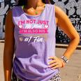 Baseball Moms I'm Not Just His Mom Baseball Mama Comfort Colors Tank Top Lagoon