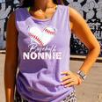 Baseball Nonnie Baseball Heart Comfort Colors Tank Top Lagoon