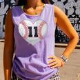 Baseball Number 11 Distressed Heart For Baseball Moms Comfort Colors Tank Top Lagoon Baseball Number 11 Distressed Heart For Baseball Moms Comfort Colors Tank Top Lagoon
