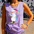 Baseball Snowman Drip Cool Christmas Men Boys Girls Comfort Colors Tank Top Lagoon
