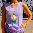 Baseball Splash Team Player For Kids Men Women Comfort Colors Tank Top Lagoon