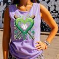 Baseball St Patricks Day Boys Girls Men Women Shamrock Green Comfort Colors Tank Top Lagoon