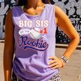 Big Sis Rookie Of Year 1st Birthday Baseball Theme Matching Comfort Colors Tank Top Lagoon