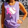 Breast Cancer Awareness Baseball Mom Comfort Colors Tank Top Lagoon Breast Cancer Awareness Baseball Mom Comfort Colors Tank Top Lagoon