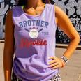 Brother Of Rookie 1st Birthday Baseball Boy Family Matching Comfort Colors Tank Top Lagoon