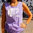 Chicks Dig The Pitcher Baseball Comfort Colors Tank Top Lagoon Chicks Dig The Pitcher Baseball Comfort Colors Tank Top Lagoon