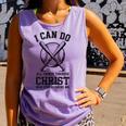 Christian Baseball Philippians 4 Comfort Colors Tank Top Lagoon