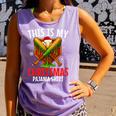 My Christmas Baseball Pajama Helmet Santa Xmas Men Boys Comfort Colors Tank Top Lagoon