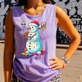 Christmas Baseball Snowman Drip For Boys Men Girls Women Comfort Colors Tank Top Lagoon